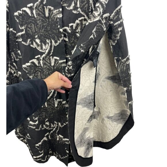 * Annette Gortz Bow Burnout Zen Button Front Jacket Size L - Picture 6 of 9